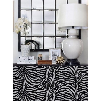 Zebra Faux Fur Upholstered Front For Ikea Besta